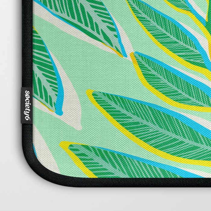 Colorful Tropical Pop Vines Laptop Sleeve Gallery Image 3
