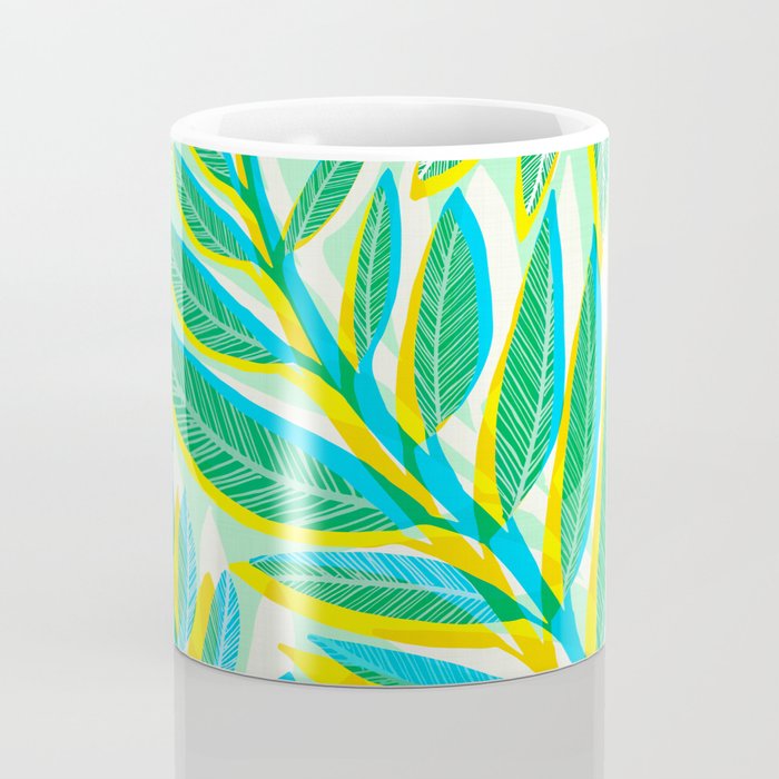 Colorful Tropical Pop Vines Coffee Mug Gallery Image 4