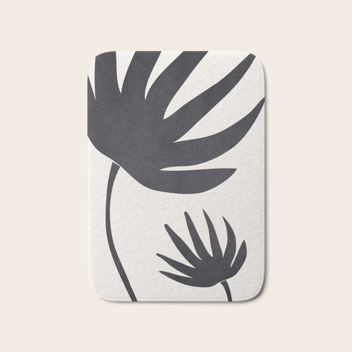 Abstract Minimal -Plant Bath Mat Gallery Image 1