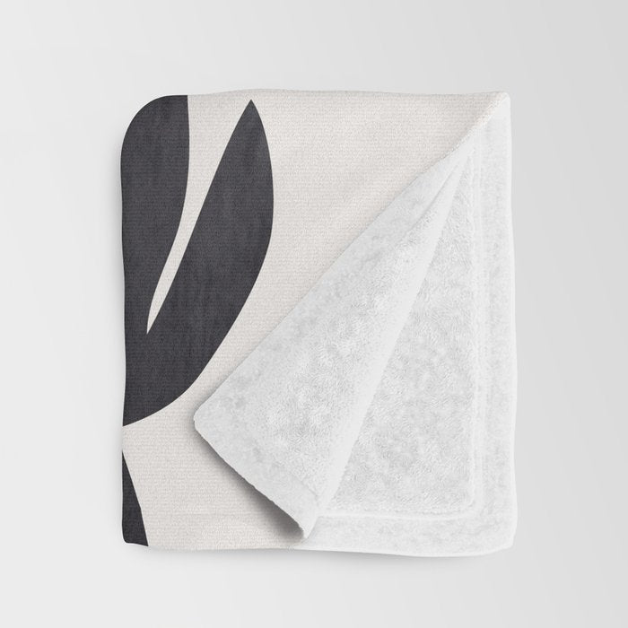 Abstract Minimal -Plant Throw Blanket Gallery Image 3