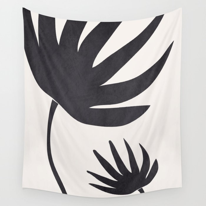 Abstract Minimal -Plant Wall Tapestry Gallery Image 4