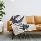 Abstract Minimal -Plant Throw Blanket Gallery Image 1
