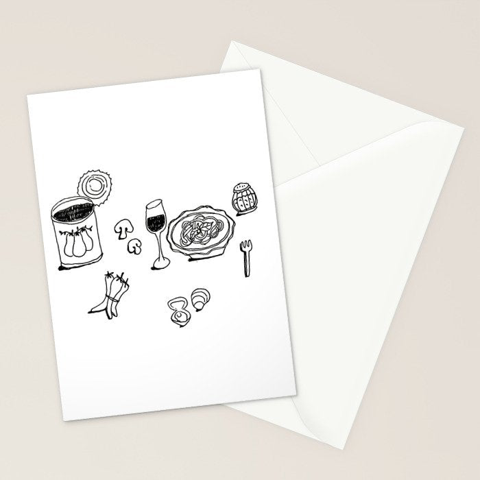pasta night 1 Stationery Card Gallery Image 2