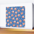 Origami Fortune Teller in Lavender & Pastel Pink Wall Mural Gallery Image 2