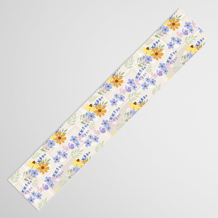 Wildflowers collage Table Runner Gallery Image 3