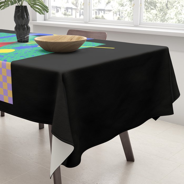 Memphis pattern 90 - 80s / 90s Retro Tablecloth Gallery Image 3
