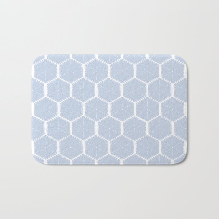 Beach Umbrellas . Seashore Blue Bath Mat Gallery Image 1