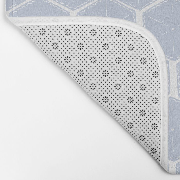Beach Umbrellas . Seashore Blue Bath Mat Gallery Image 2