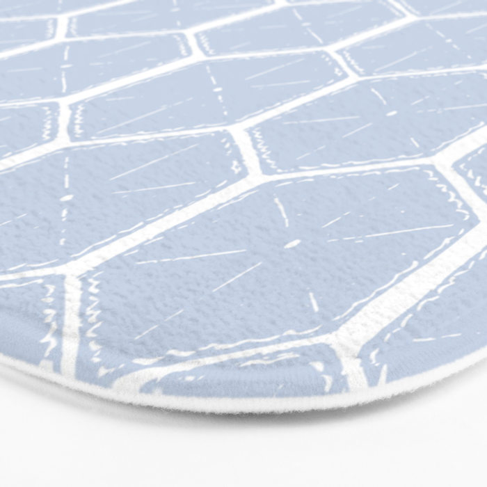 Beach Umbrellas . Seashore Blue Bath Mat Gallery Image 3