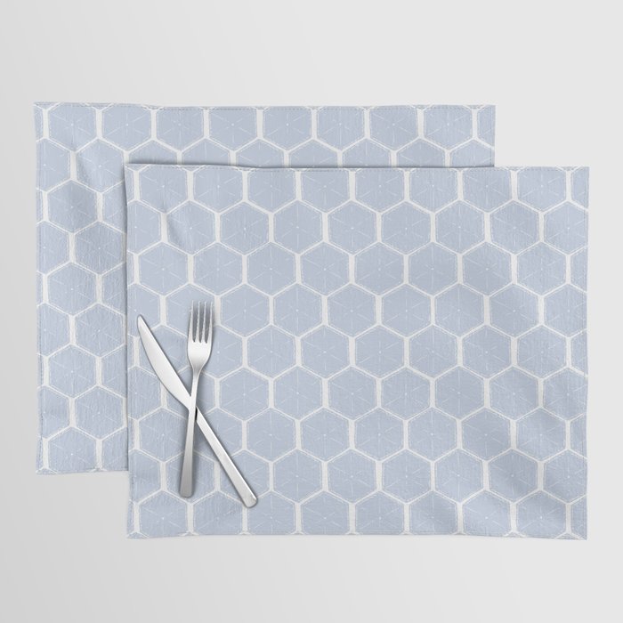 Beach Umbrellas . Seashore Blue Placemat Gallery Image 1