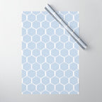 Beach Umbrellas . Seashore Blue Wrapping Paper Gallery Image 1