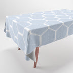 Beach Umbrellas . Seashore Blue Tablecloth Gallery Image 1