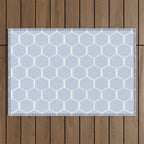 Beach Umbrellas . Seashore Blue Outdoor Rug Gallery Image 1