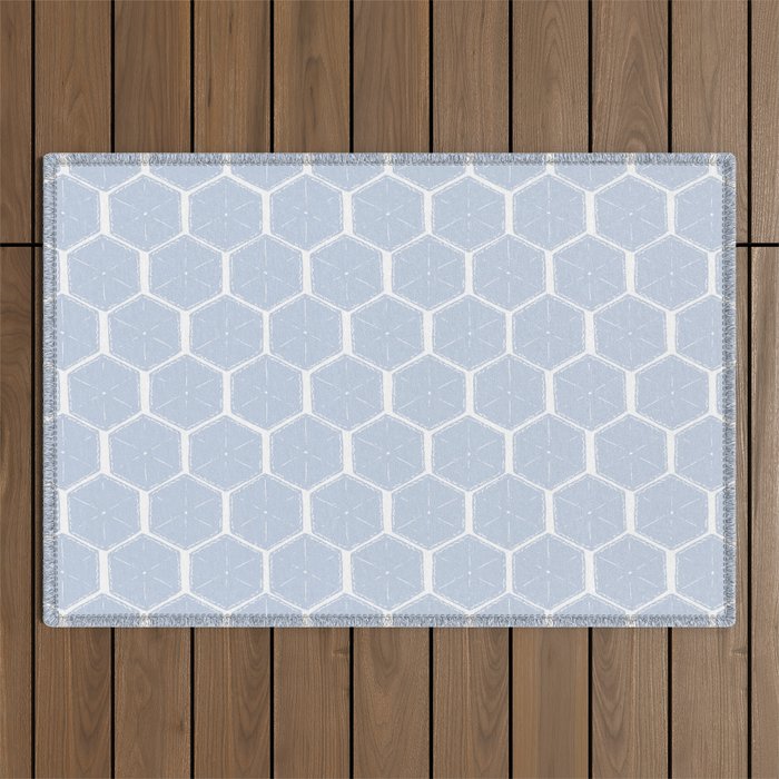 Beach Umbrellas . Seashore Blue Outdoor Rug Gallery Image 1