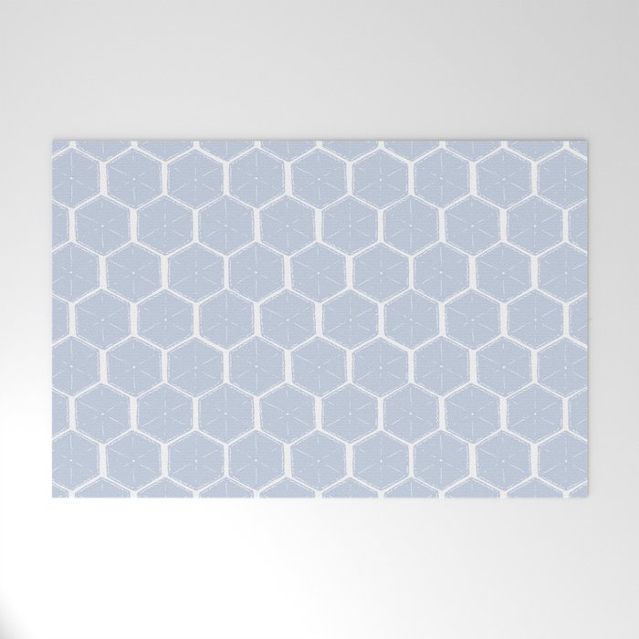 Beach Umbrellas . Seashore Blue Welcome Mat Gallery Image 1