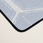 Beach Umbrellas . Seashore Blue Desk Mat Gallery Image 4