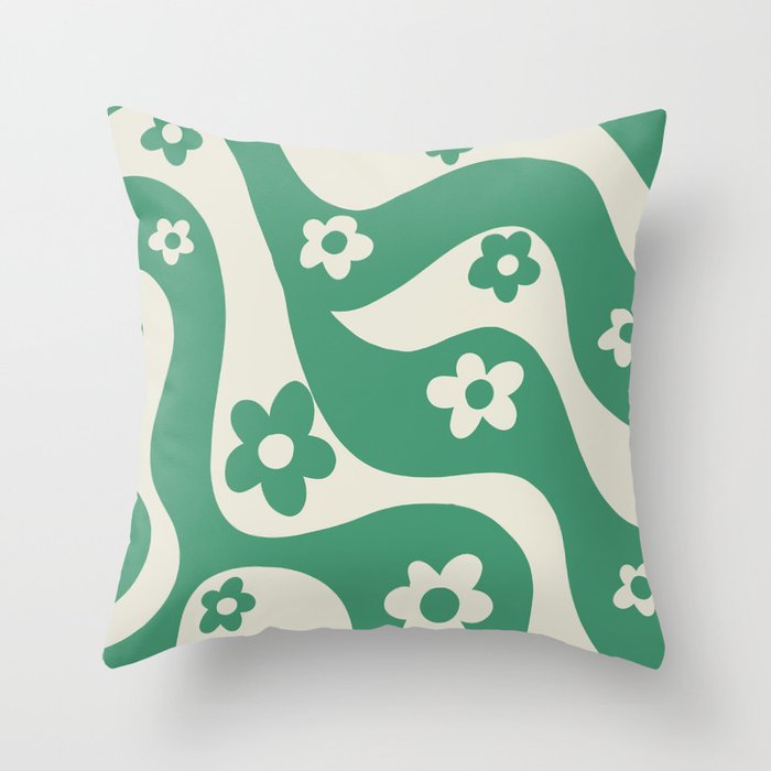 Wavy Throw Pillow Gallery Image 1