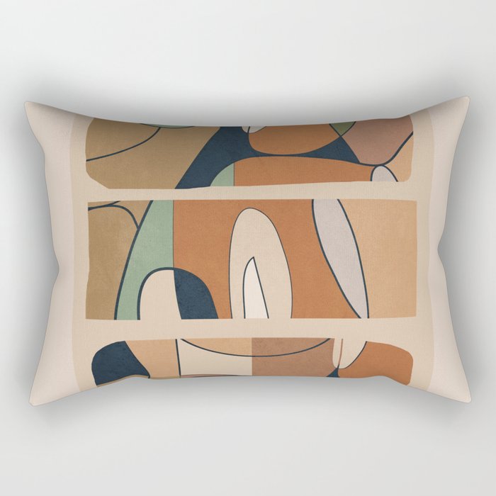 Abstract Line 25 Rectangular Pillow Gallery Image 2