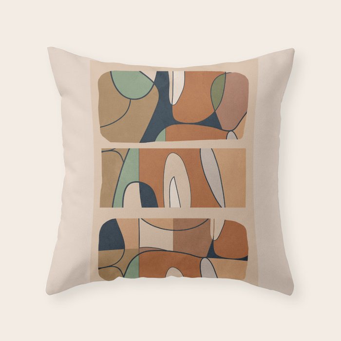 Abstract Line 25 Throw Pillow Gallery Image 6