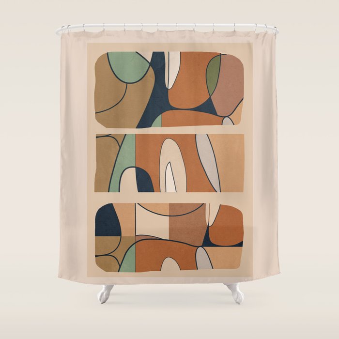 Abstract Line 25 Shower Curtain Gallery Image 1