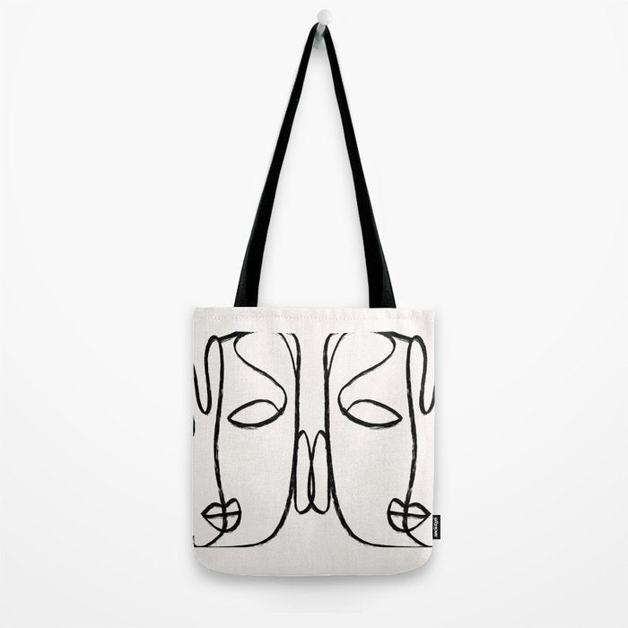 Two Faces 2 Tote Bag Gallery Image 2
