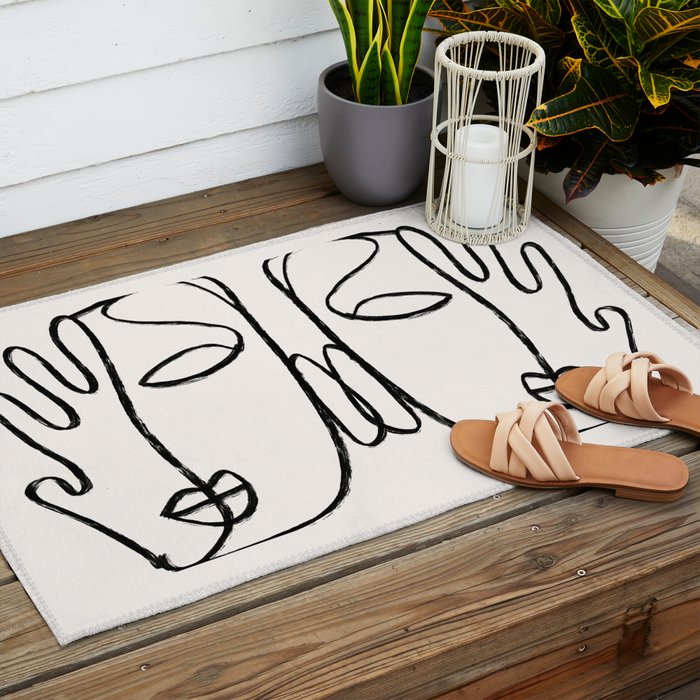 Two Faces 2 Outdoor Rug Gallery Image 2