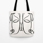 Two Faces 2 Tote Bag Gallery Image 1