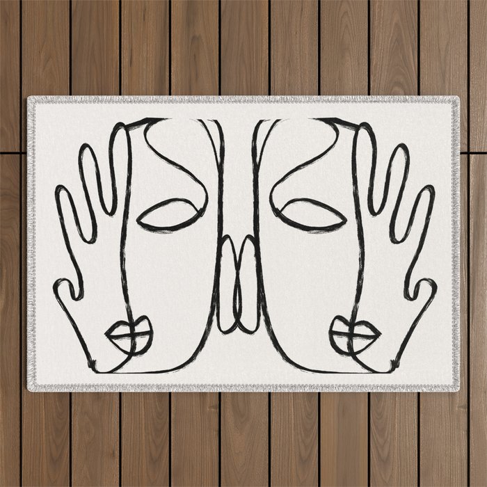 Two Faces 2 Outdoor Rug Gallery Image 1