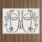 Two Faces 2 Outdoor Rug Gallery Image 1