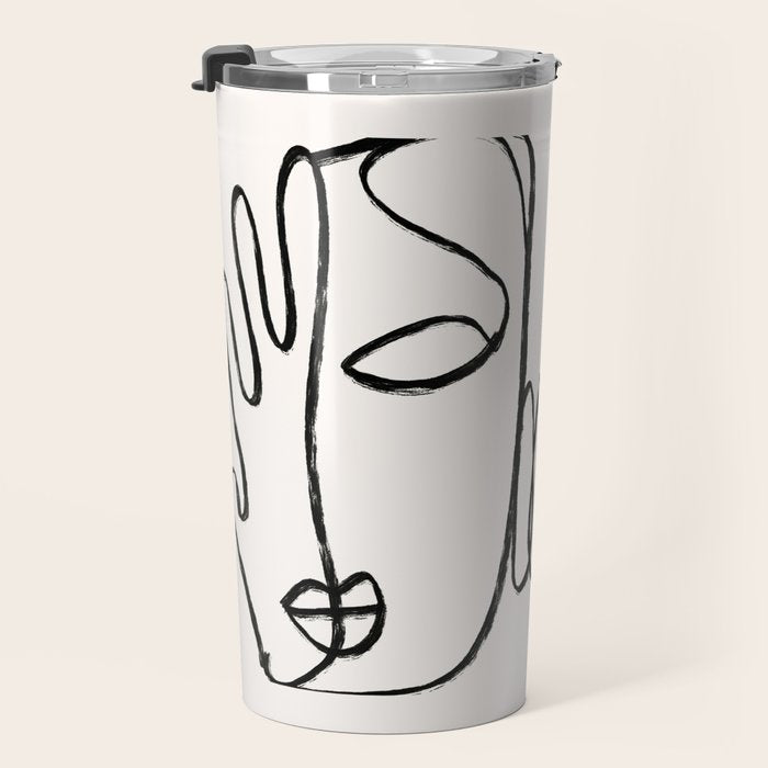 Two Faces 2 Travel Mug Gallery Image 3