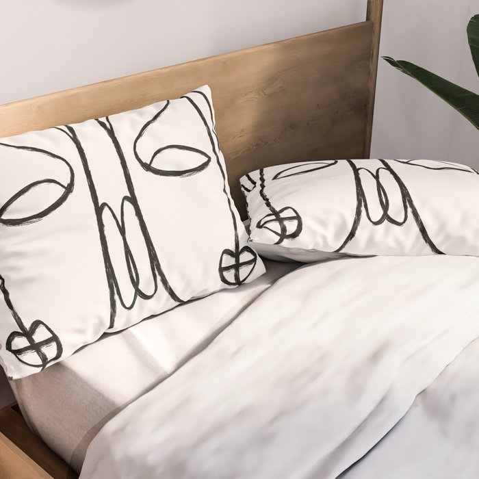 Two Faces 2 Pillow Sham Gallery Image 2