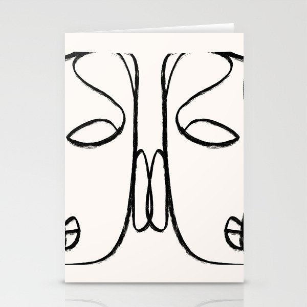 Two Faces 2 Stationery Card Gallery Image 2