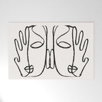 Two Faces 2 Welcome Mat Gallery Image 1