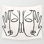 Two Faces 2 Wall Tapestry Gallery Image 4
