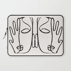 Two Faces 2 Laptop Sleeve Gallery Image 1