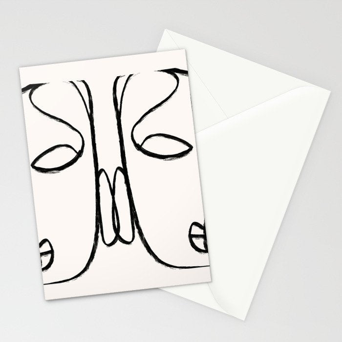 Two Faces 2 Stationery Card Gallery Image 2