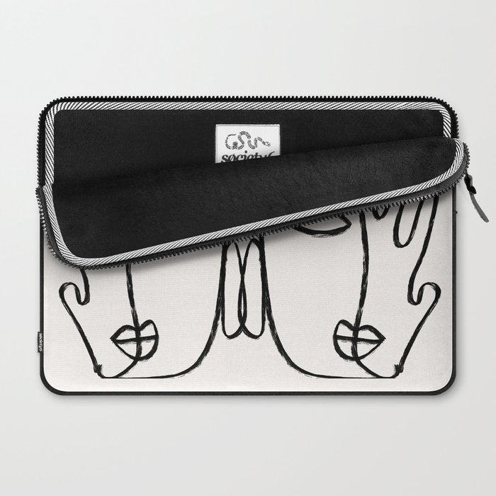 Two Faces 2 Laptop Sleeve Gallery Image 2