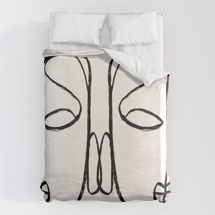 Two Faces 2 Duvet Cover Gallery Image 6