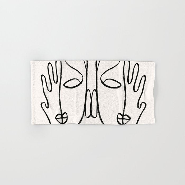 Two Faces 2 Bath Towel Gallery Image 1