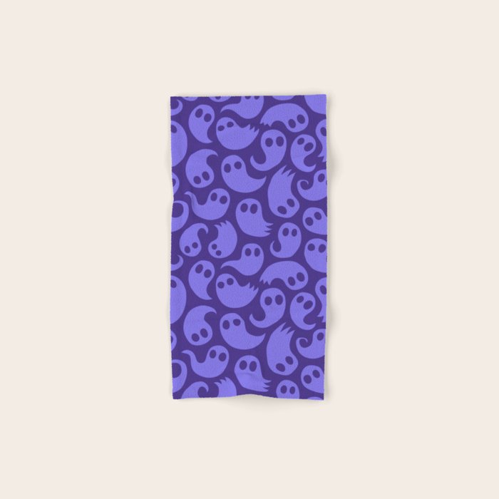 Halloween ghost cartoon pattern art Bath Towel Gallery Image 1