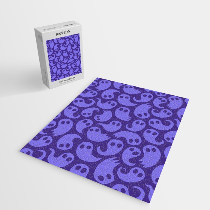 Halloween ghost cartoon pattern art Jigsaw Puzzle Gallery Image 2