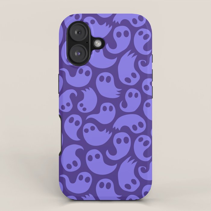 Halloween ghost cartoon pattern art iPhone Case Gallery Image 1