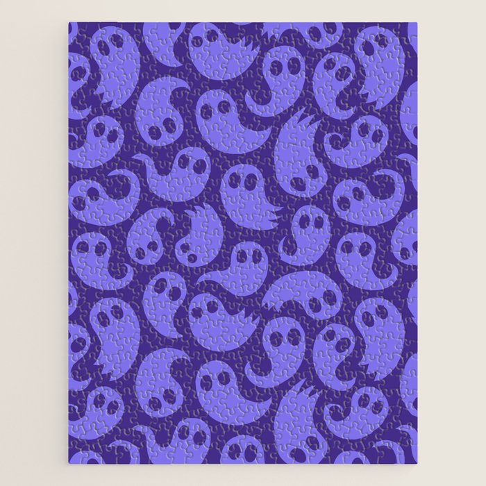 Halloween ghost cartoon pattern art Jigsaw Puzzle Gallery Image 1