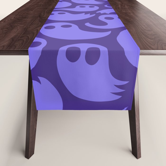 Halloween ghost cartoon pattern art Table Runner Gallery Image 1