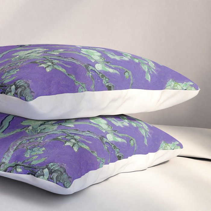 Vincent van Gogh "Almond Blossoms" (edited purple) Pillow Sham Gallery Image 3
