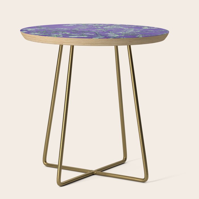 Vincent van Gogh "Almond Blossoms" (edited purple) Side Table Gallery Image 1