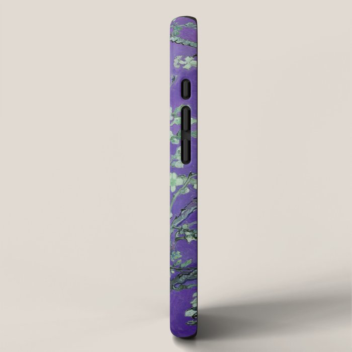 Vincent van Gogh "Almond Blossoms" (edited purple) iPhone Case Gallery Image 2