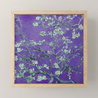 Vincent van Gogh "Almond Blossoms" (edited purple) Mini Art Print Gallery Image 1
