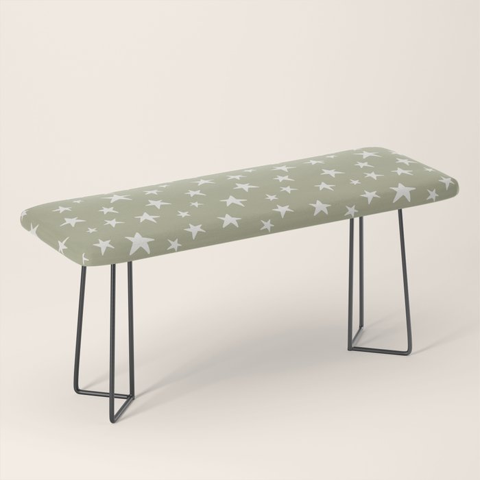 Stars Sage Green Bench Gallery Image 1