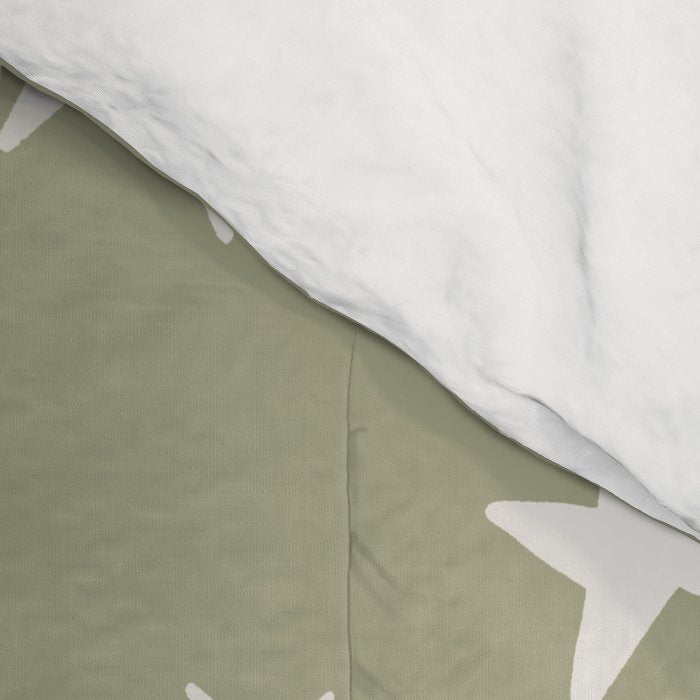 Stars Sage Green Comforter Gallery Image 4